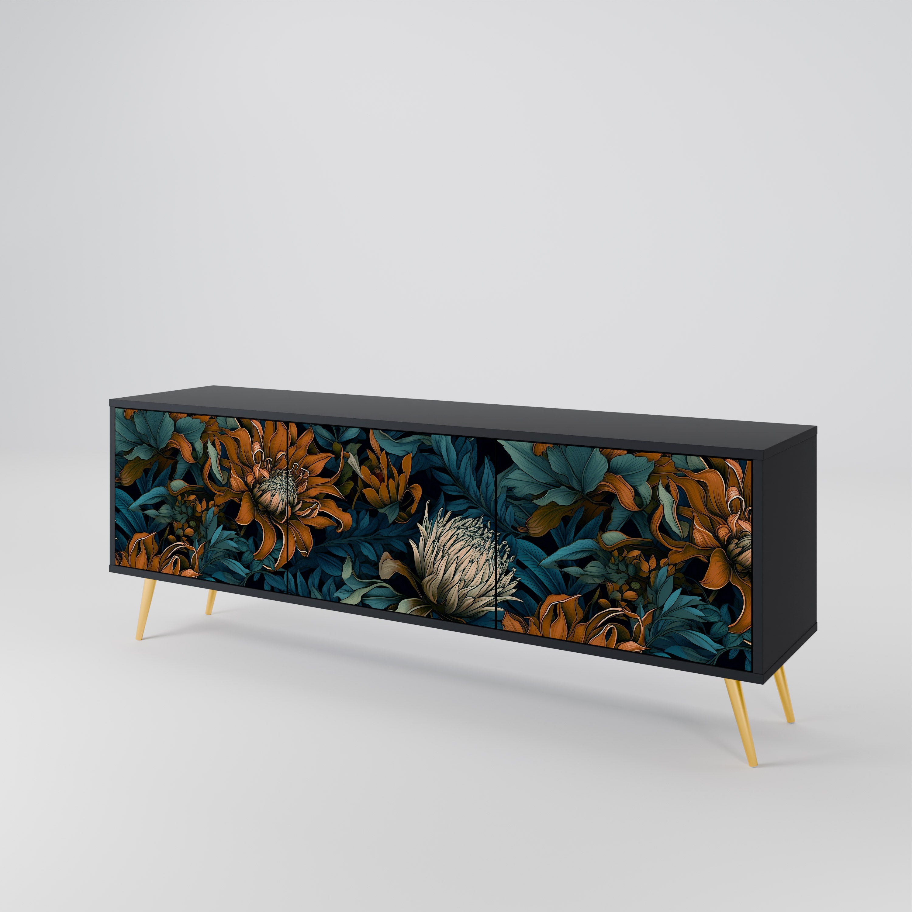 MORNING BLOOM 3-türiges TV-Lowboard