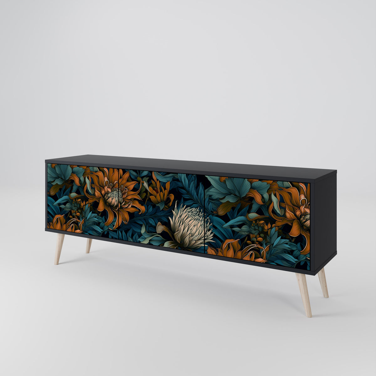 MORNING BLOOM 3-türiges TV-Lowboard