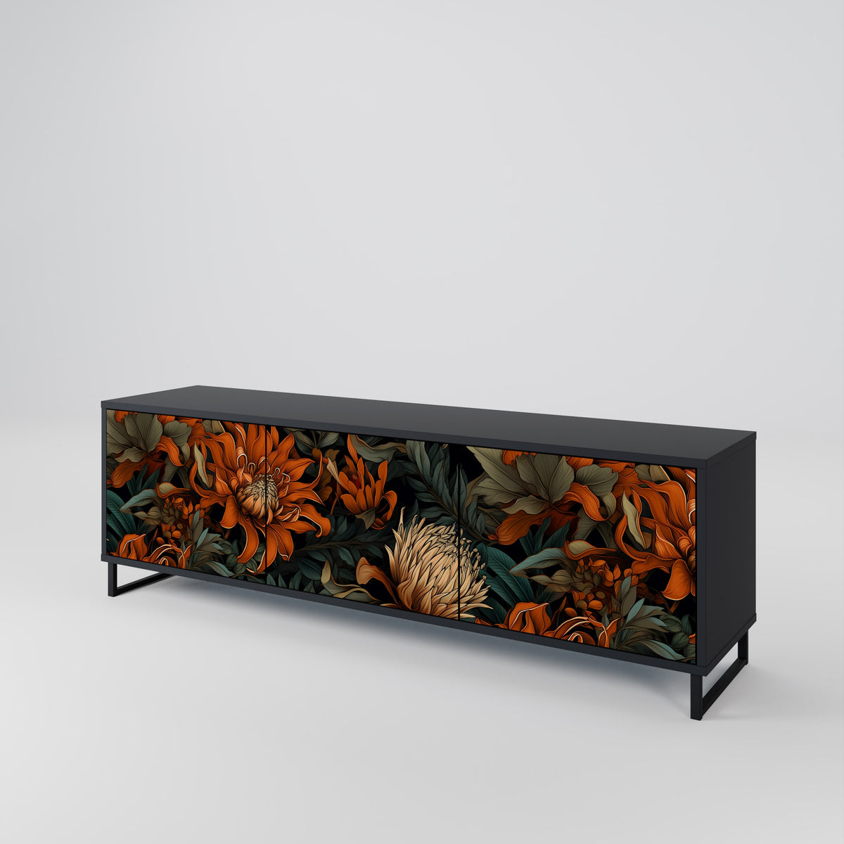 DAWN BLOOM 3-türiges TV-Lowboard