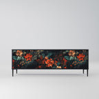 IMAGINARY BLOSSOM TV-Lowboard mit 3 Türen in Schwarz