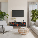 IMAGINARY BLOSSOM TV-Lowboard mit 3 Türen in Schwarz