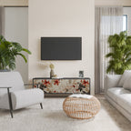 PETAL HARMONY TV-Lowboard mit 3 Türen in Schwarz