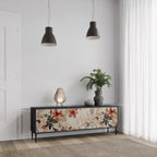 PETAL HARMONY TV-Lowboard mit 3 Türen in Schwarz