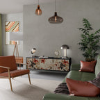 PETAL HARMONY TV-Lowboard mit 3 Türen in Schwarz