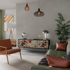 PETAL HARMONY TV-Lowboard mit 3 Türen in Schwarz