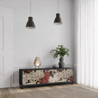 EPHEMERAL DAYS TV-Lowboard mit 3 Türen in Schwarz