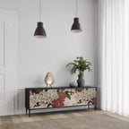 EPHEMERAL DAYS TV-Lowboard mit 3 Türen in Schwarz