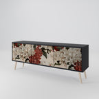 EPHEMERAL DAYS TV-Lowboard mit 3 Türen in Schwarz