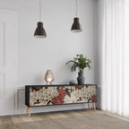 EPHEMERAL DAYS TV-Lowboard mit 3 Türen in Schwarz