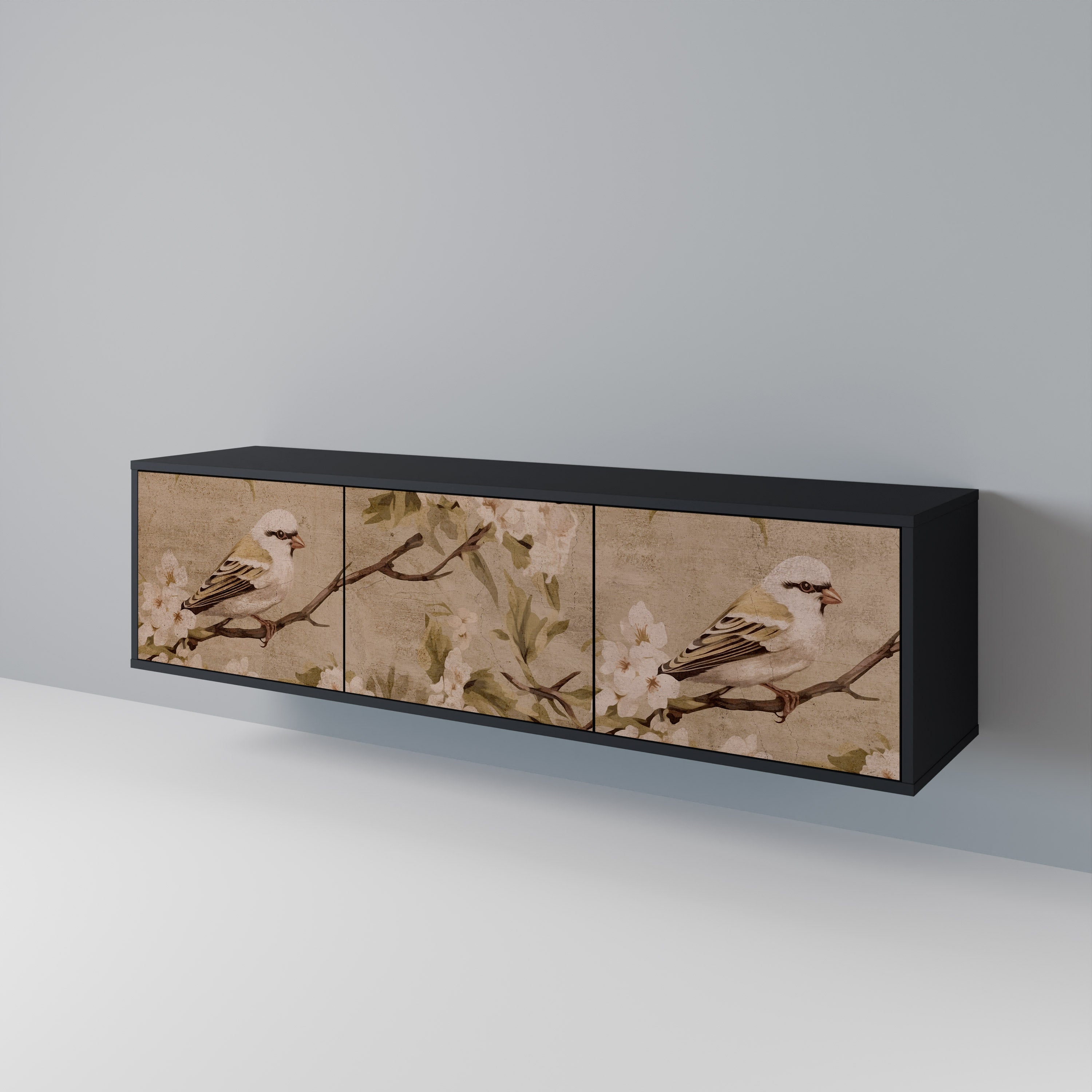 PETAL DISTINGUISH 3-Door TV Cabinet