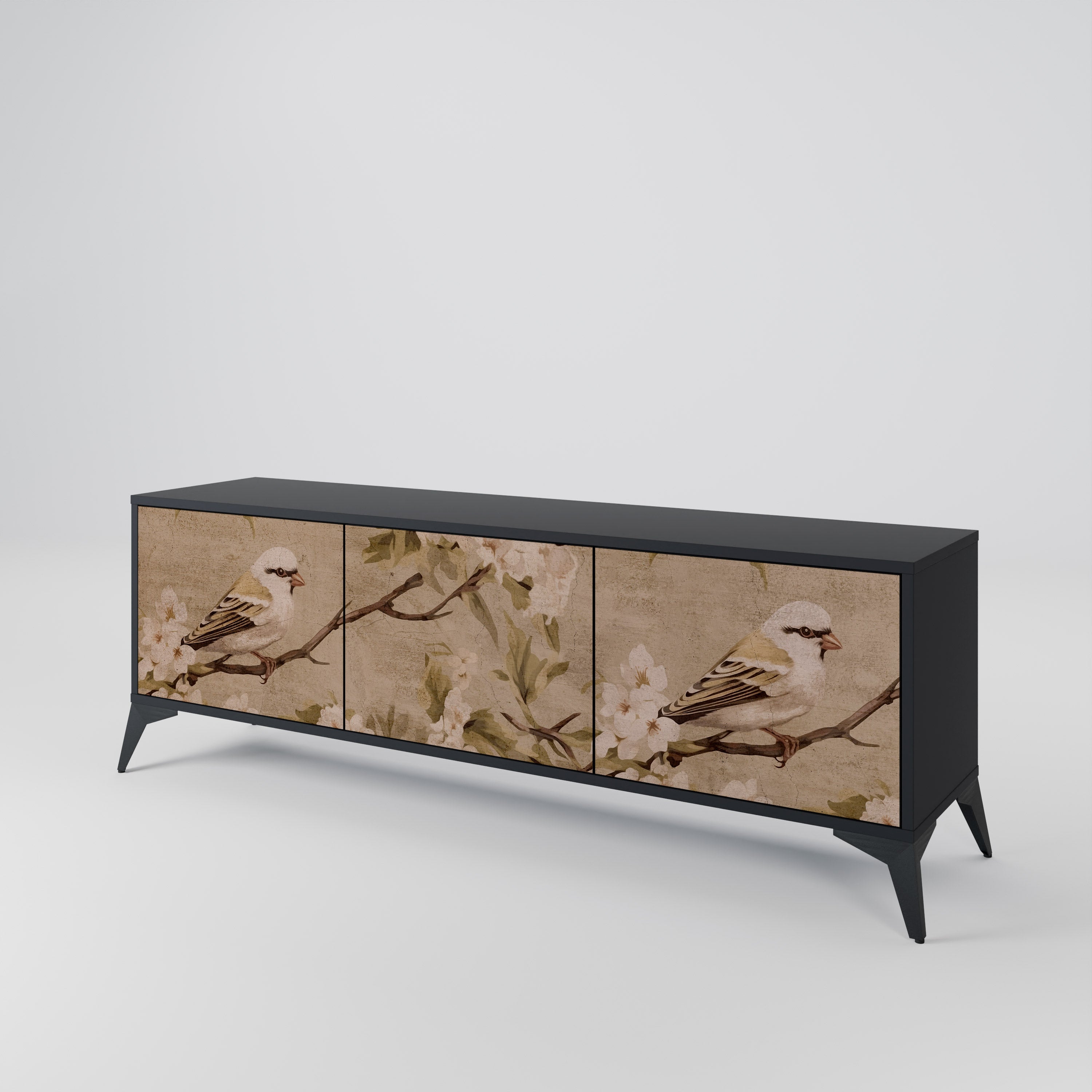 PETAL DISTINGUISH 3-Door TV Cabinet
