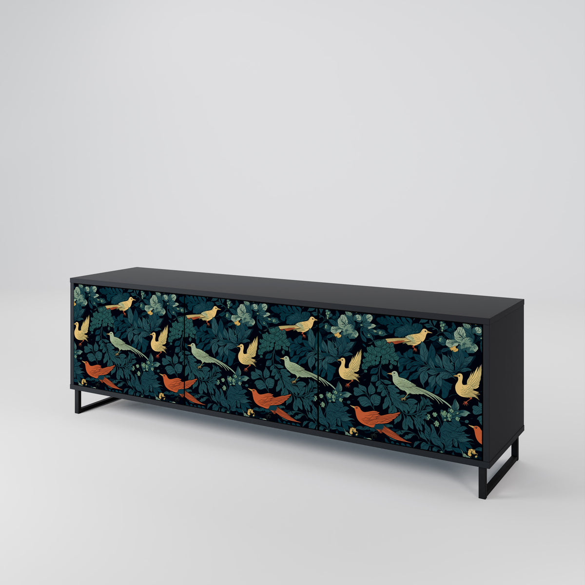 FOWL ORNAMENT 3-türiges TV-Lowboard