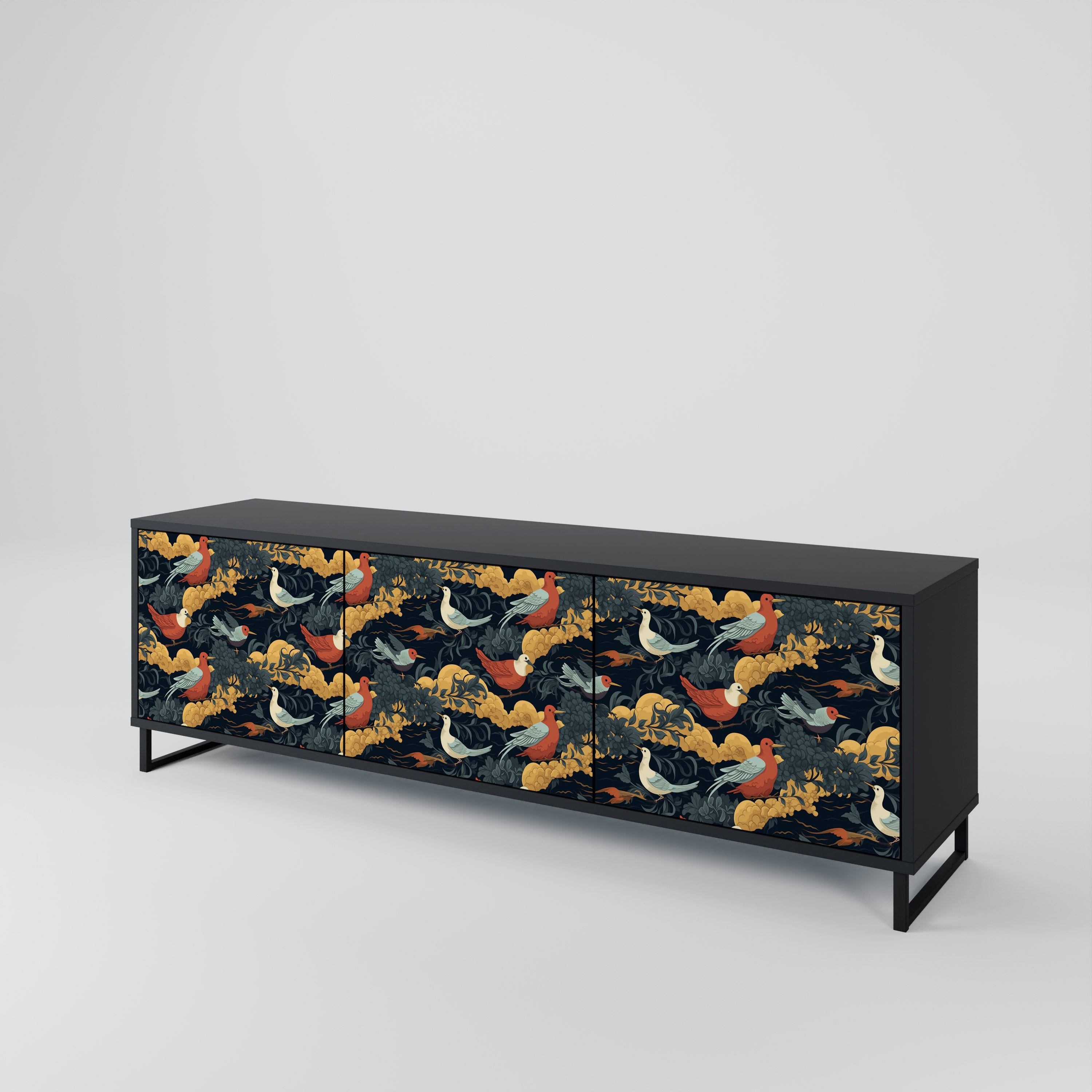 FOWLY DAZE 3-Door TV Cabinet