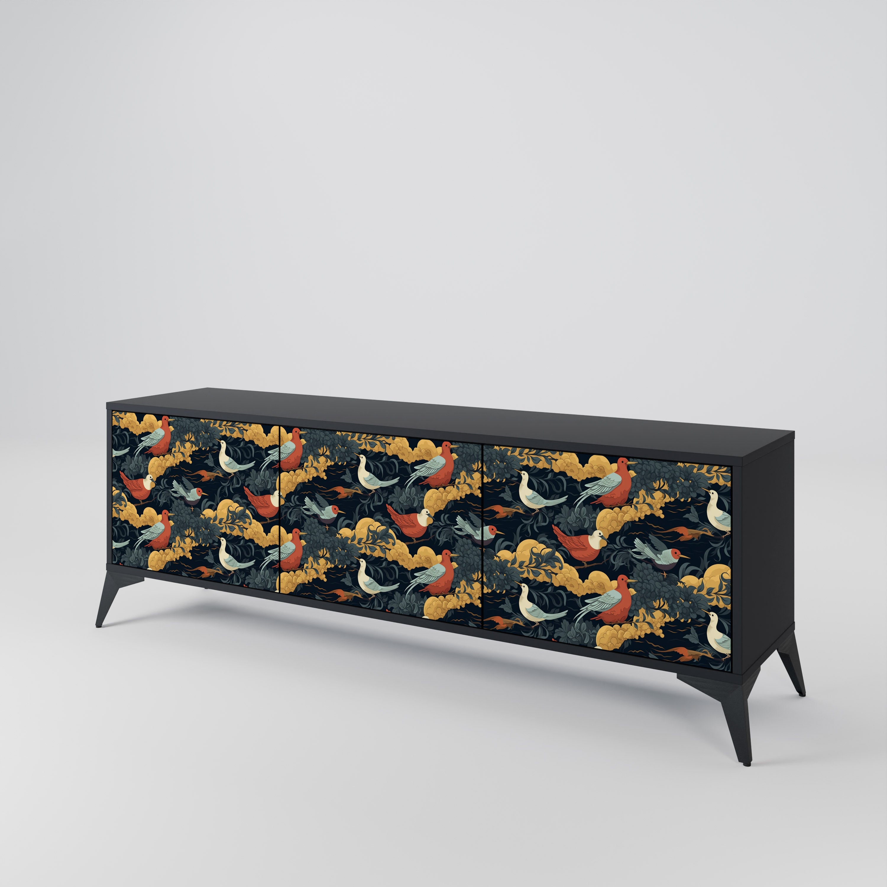 FOWLY DAZE 3-Door TV Cabinet
