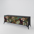 BOTANICAL EMERGENCE TV-Lowboard mit 3 Türen in Schwarz