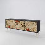 BLOOMING HARMONY TV-Lowboard mit 3 Türen in Schwarz