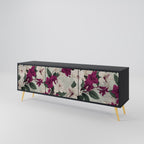 FLOWERET DREAM TV-Lowboard mit 3 Türen in Schwarz