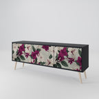 FLOWERET DREAM TV-Lowboard mit 3 Türen in Schwarz