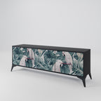 POPINJAY LOOK TV-Lowboard mit 3 Türen in Schwarz