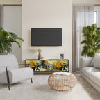 SUNKISSED LILY TV-Lowboard mit 3 Türen in Schwarz