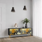 SUNKISSED LILY TV-Lowboard mit 3 Türen in Schwarz