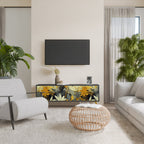 SUNKISSED LILY TV-Lowboard mit 3 Türen in Schwarz