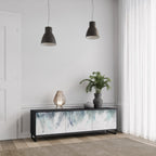 PALM VEIL TV-Lowboard mit 3 Türen in Schwarz