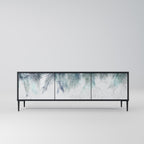 PALM VEIL TV-Lowboard mit 3 Türen in Schwarz