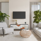 TRANQUIL TWIG TV-Lowboard mit 3 Türen in Schwarz