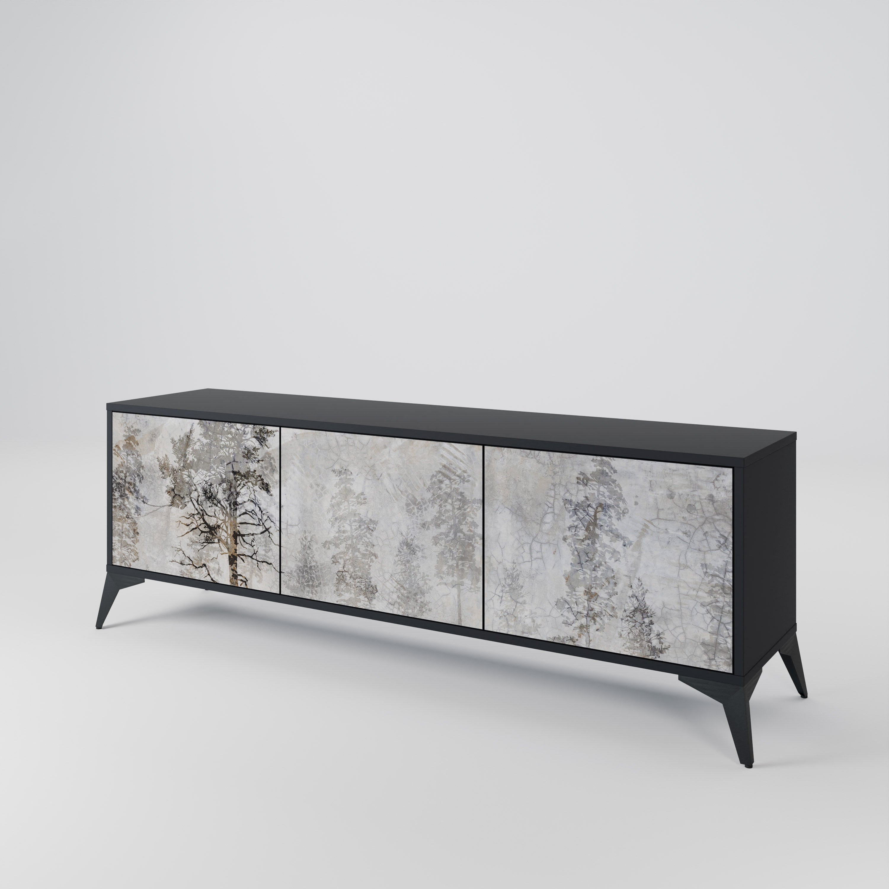 FADE IN THE TREES 3-Door TV Cabinet