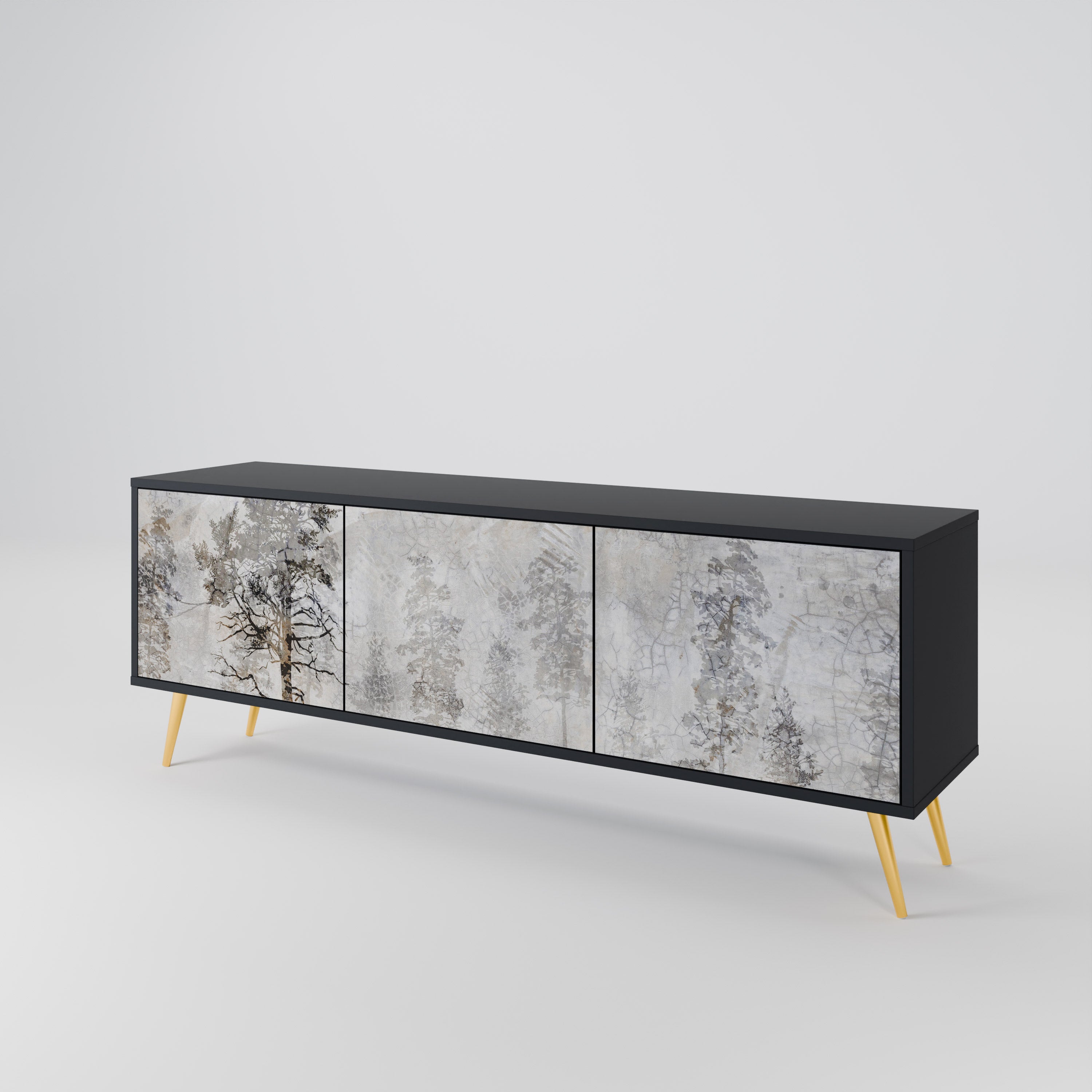 FADE IN THE TREES 3-Door TV Cabinet