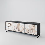 WILD TENDERNESS TV-Lowboard mit 3 Türen in Schwarz