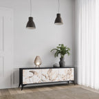 WILD TENDERNESS TV-Lowboard mit 3 Türen in Schwarz