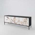 WILD TENDERNESS TV-Lowboard mit 3 Türen in Schwarz