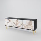 WILD TENDERNESS TV-Lowboard mit 3 Türen in Schwarz