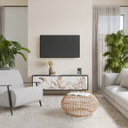 WILD TENDERNESS TV-Lowboard mit 3 Türen in Schwarz