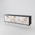 WILD TENDERNESS TV-Lowboard mit 3 Türen in Schwarz