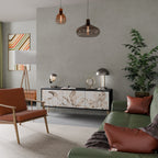 WILD TENDERNESS TV-Lowboard mit 3 Türen in Schwarz