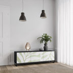 BOTANICAL SPARK TV-Lowboard mit 3 Türen in Schwarz