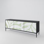 BOTANICAL SPARK TV-Lowboard mit 3 Türen in Schwarz