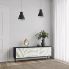 BOTANICAL SPARK TV-Lowboard mit 3 Türen in Schwarz