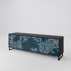 BLUE LEAVES TV-Lowboard mit 3 Türen in Schwarz