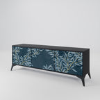 BLUE LEAVES TV-Lowboard mit 3 Türen in Schwarz