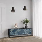 BLUE LEAVES TV-Lowboard mit 3 Türen in Schwarz