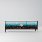 LUNAR SECRETS TV-Lowboard mit 3 Türen in Schwarz