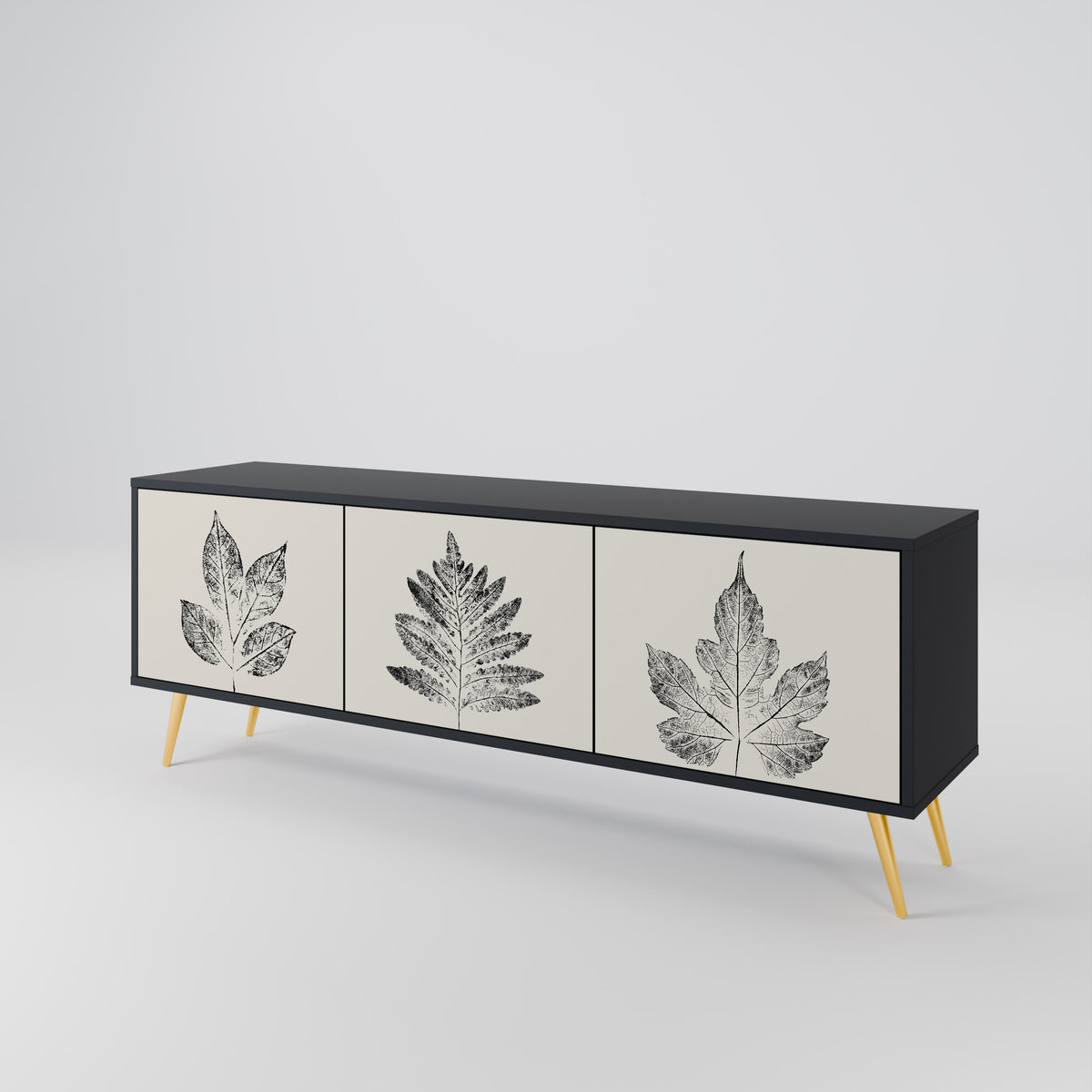 LEAFY STAMPS 3-türiges TV-Lowboard