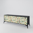 PALM SPRING TV-Lowboard mit 3 Türen in Schwarz