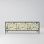 PALM SPRING TV-Lowboard mit 3 Türen in Schwarz