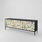 PALM SPRING TV-Lowboard mit 3 Türen in Schwarz