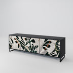 VERDURE FORMATION TV-Lowboard mit 3 Türen in Schwarz